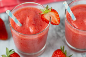 Low Fat Watermelon and Strawberry Smoothie