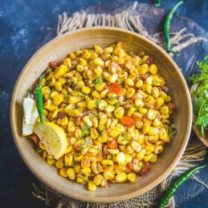 Mixed Sprouts Corn Chaat