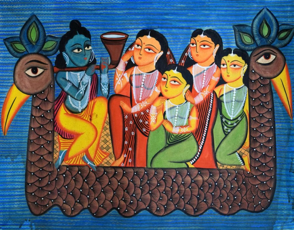 Kalighat Paintings | Painting styles in india